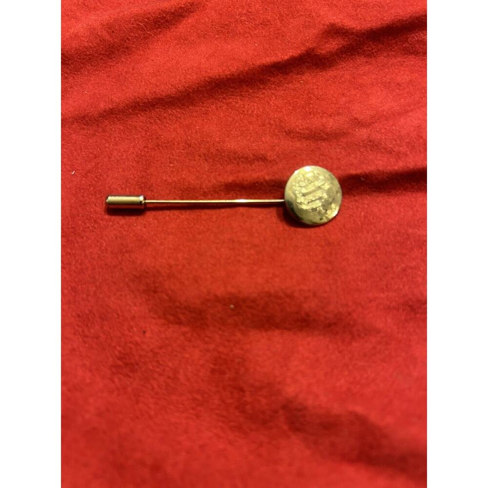 Vintage Gold Colored Fancy Design Hat Stick Pin Brooch